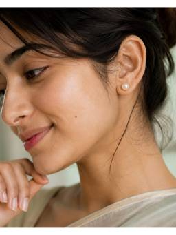 AIRO JEWELRY - Classic White Pearl Studs Earrings