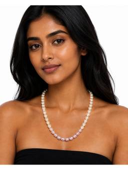 AIRO JEWELRY - Ombre Purple Pearl Necklace