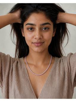 AIRO JEWELRY - Purple Blossom Pearl Necklace