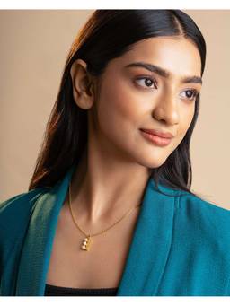 AIRO JEWELRY - Gold Pearl Drop Necklace
