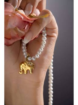 AIRO JEWELRY - Gold Diamond Elephant Detachable Pendant