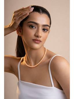 AIRO JEWELRY - Fuji Orange Necklace With Bracelet And Earrings