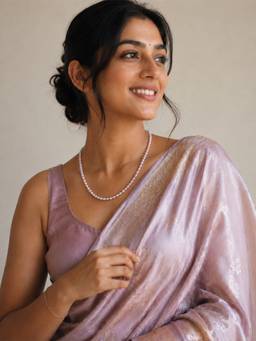 AIRO JEWELRY - Purple Blossom Necklace With Bracelet And Earrings