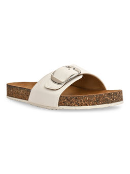 ROCIA - By Regal White Women Casual Flat Sliders