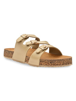 ROCIA - By Regal Light Gold Women Casual Sandals
