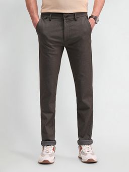 Arrow Sports - Mens Brown Casual Trouser