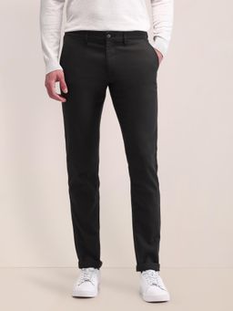 U.S. POLO ASSN. - Mens Grey Solid Casual Trouser
