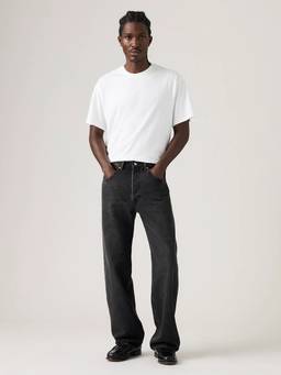 Levi's - Men 501 Charcoal Solid Loose Jeans
