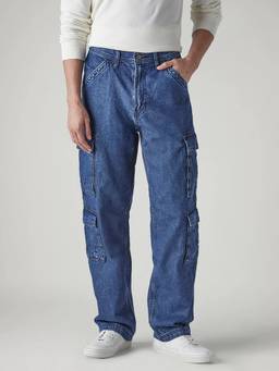 Levi's - Men 568 Blue Loose Fit Mid Rise Cargo