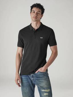Levi's - Men Black Solid/Plain Polo T-Shirt
