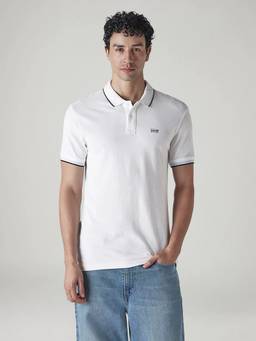 Levi's - Men White Solid/Plain Polo T-Shirt