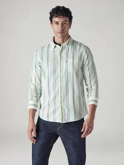 Levi's - Men White Stripes Shirt