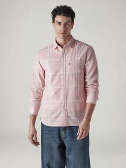 Levi's - Men Peach Checks Shirt