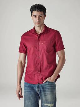 Levi's - Men Red Solid/Plain Shirt