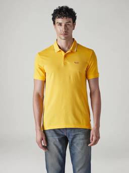 Levi's - Men Yellow Solid/Plain Polo T-Shirt