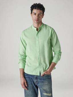Levi's - Men Green Solid/Plain Shirt