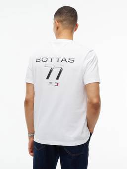 Tommy Hilfiger - White Printed Regular Fit Cotton T-Shirt