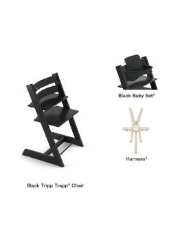 STOKKE - Tripp Trapp High Chair V2 Black (Set of 4)(0 Months And Above)