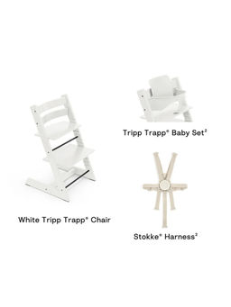 STOKKE - Tripp Trapp High Chair V2 White (Set of 4)(0 Months And Above)