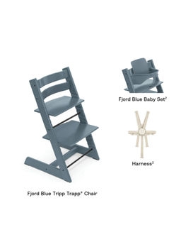 STOKKE - Tripp Trapp High Chair V2 Fjord Blue (Set of 4)(0 Months And Above)