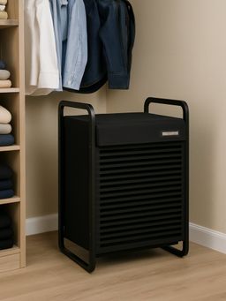 OBSESSIONS - Black Large Foldable Laundry Storage Basket