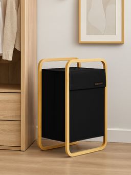 OBSESSIONS - Natural Black Large Foldable Laundry Storage Basket