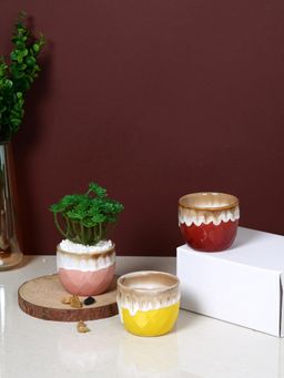Tayhaa - Sunset Drizzle Ceramic Planter