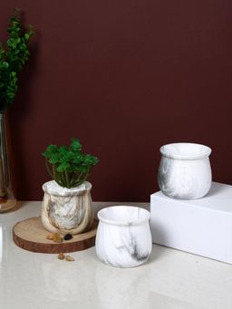 Tayhaa - Marble Elegance Ceramic Planter