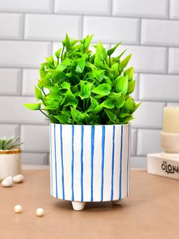 Tayhaa - Handcrafted Liner Print Ceramic Planter