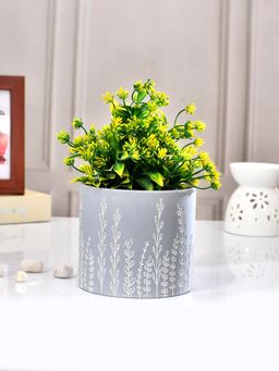 Tayhaa - Grey Botanic Bloom Ceramic Planter