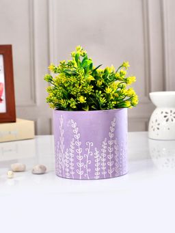 Tayhaa - Purple Botanic Bloom Ceramic Planter