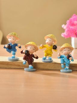 Tayhaa - Miniature Monk Buddha Holding Coffee Mug Figurines