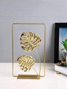Tayhaa - Rectangle Frame with Monstera Leaves Figurine