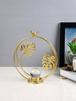 Tayhaa - Bird and Monstera Crystal Frame Figurine