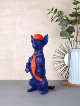 Tayhaa - Playful Blue Dog Figurine