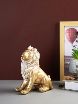 Tayhaa - Golden Lion Resin Figurine