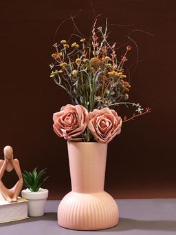 Tayhaa - Peach Textured Ceramic Vase