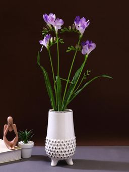 Tayhaa - Elegant Styled White Ceramic Vase