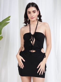 Tandul - Women Bodycon Black Dress