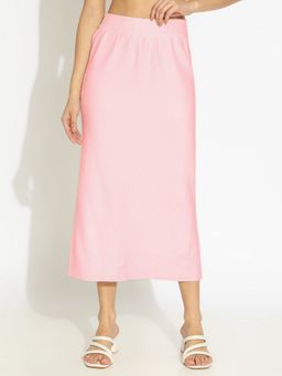 SHOWOFF - Women Knit Pink Straight Skirt