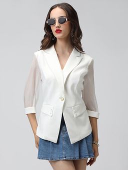 SHOWOFF - Women Off White Blazer