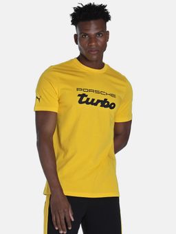 Puma - Porsche Legacy Logo Mens Yellow T-shirt