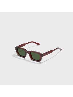 SAM AND MARSHALL - Unisex Propionate Green Lens Wayfarer Sunglasses