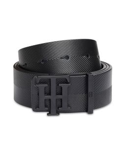 Tommy Hilfiger - Men Leather Reversible - Black & Navy