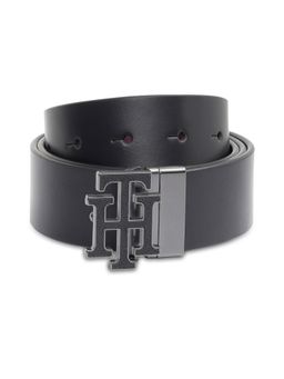 Tommy Hilfiger - Men Leather Reversible - Black & Wine