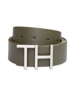 Tommy Hilfiger - Men Leather Reversible - Olive & Brown