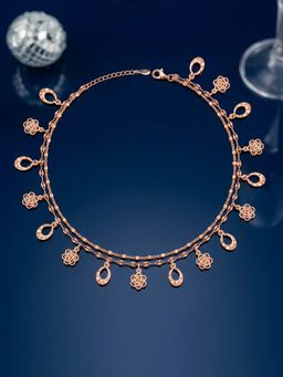 GIVA - 925 Silver Rose Gold Thriller Anklet