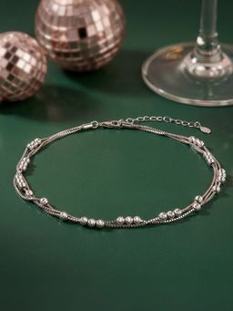 GIVA - 925 Silver Silence Anklet