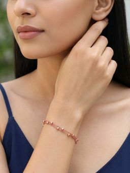 GIVA - 925 Silver Rose Gold Born This Way Bracelet