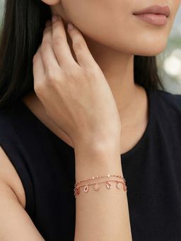 GIVA - 925 Silver Rose Gold Without Me Bracelet